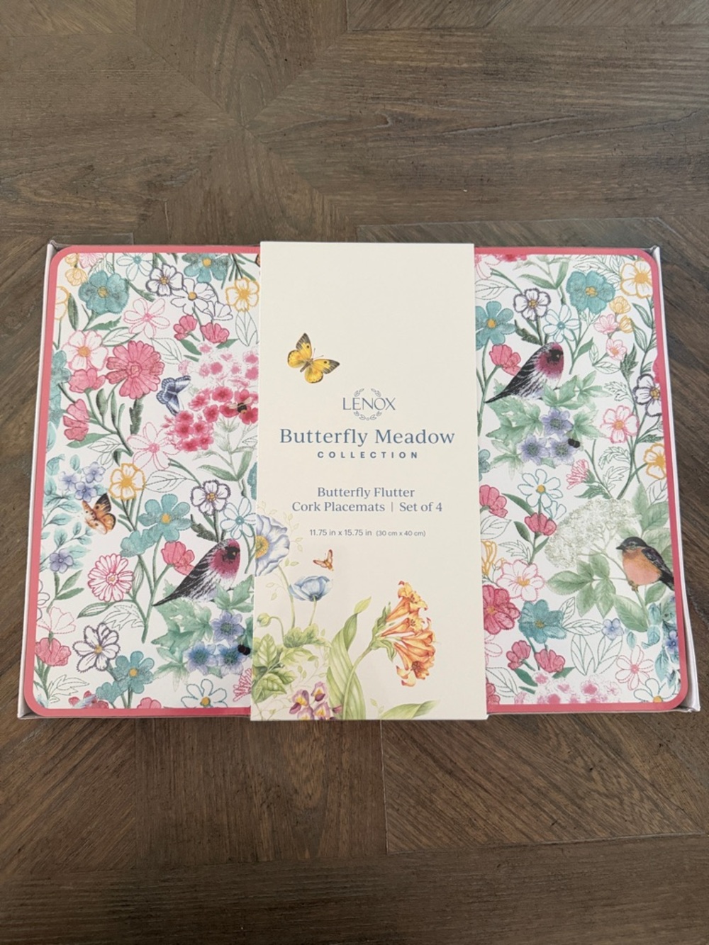 Lenox Butterfly Meadow Floral & Bird Placemats